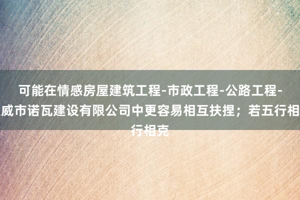 可能在情感房屋建筑工程-市政工程-公路工程-宣威市诺瓦建设有限公司中更容易相互扶捏;若五行相克